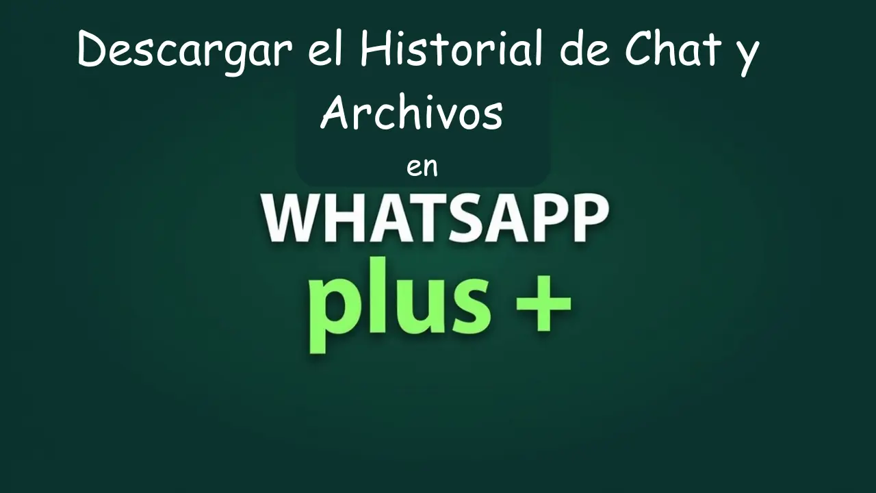 Descargar el Historial de Chat y Archivos en WhatsApp Plus